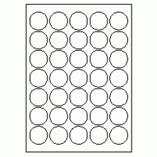 468 - Label Size 35mm dia - 35 labels per sheet